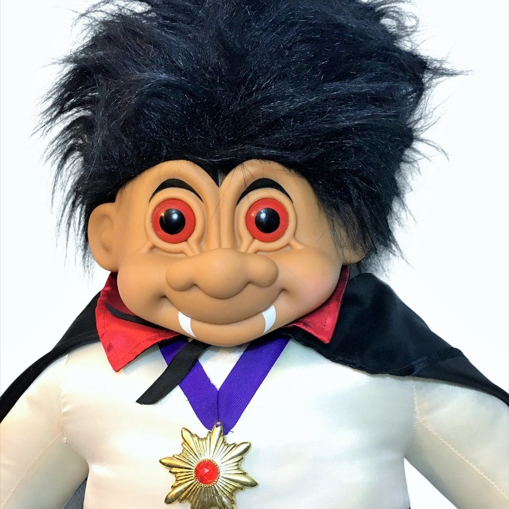 JUMBO Russ Troll Doll Count Dracula RARE Vampire - Picture 4 of 12